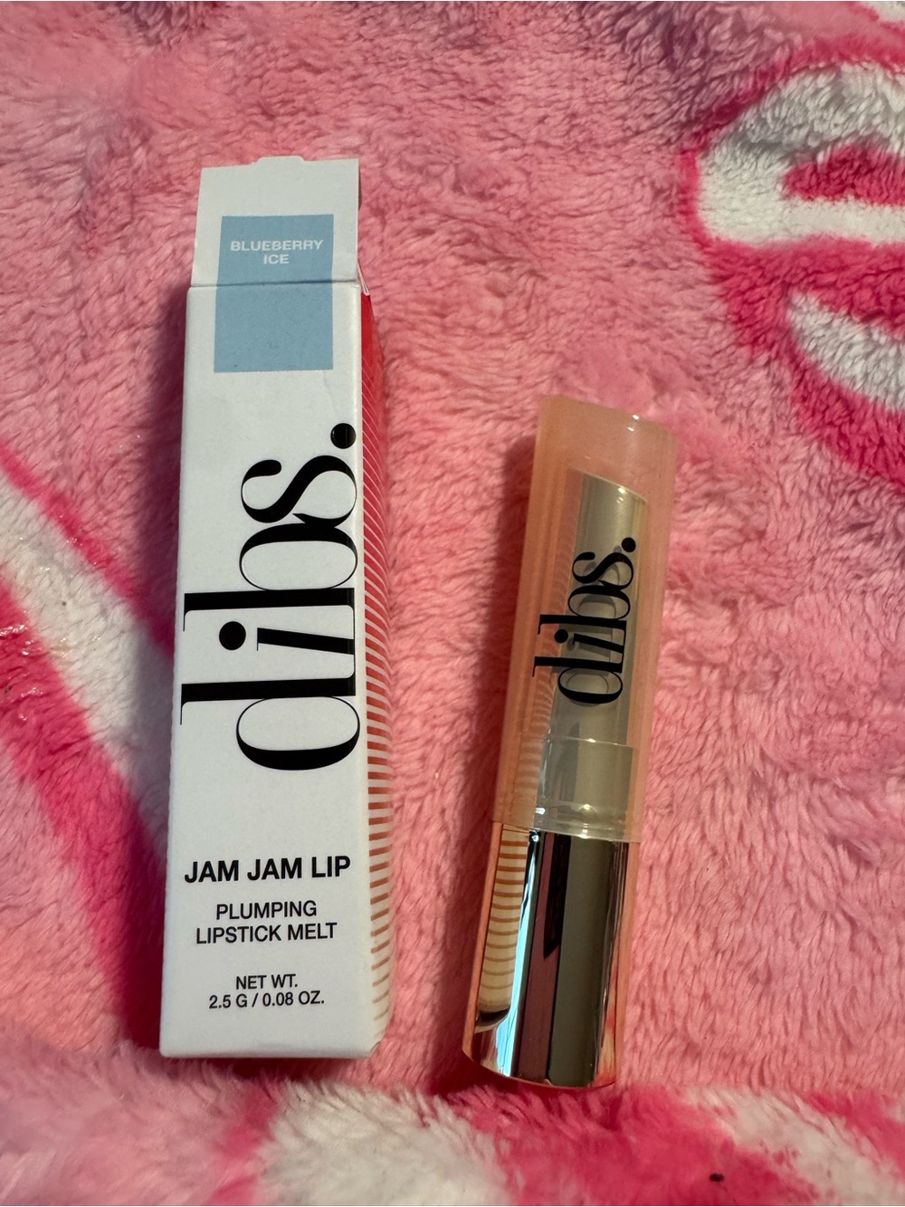 Dibs Jam Jam Lip Plumping Lipstick Melt - Blueberry Ice New Jn Box